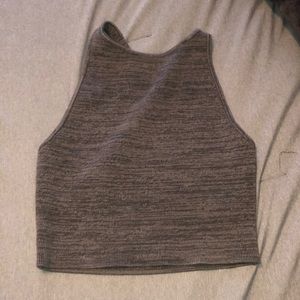 hollister sweater material cropped tank